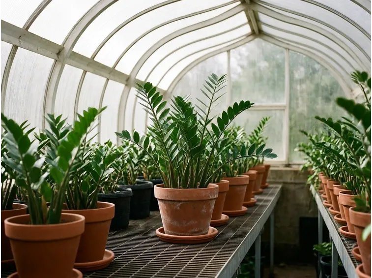 zamioculcas in vivaio