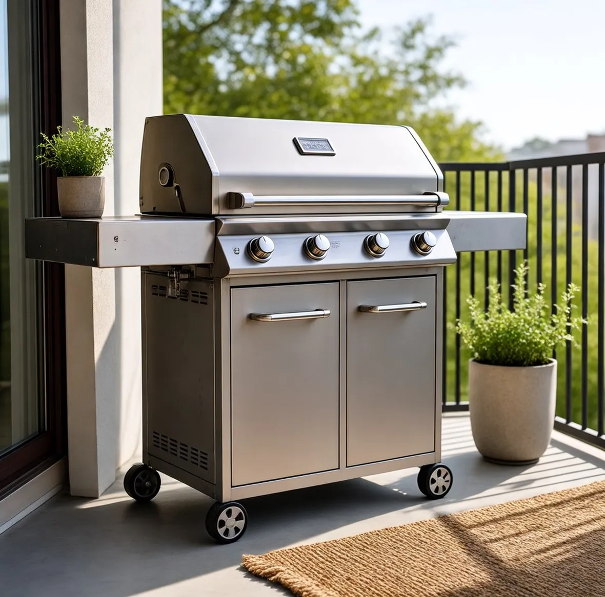 Barbecue a gas