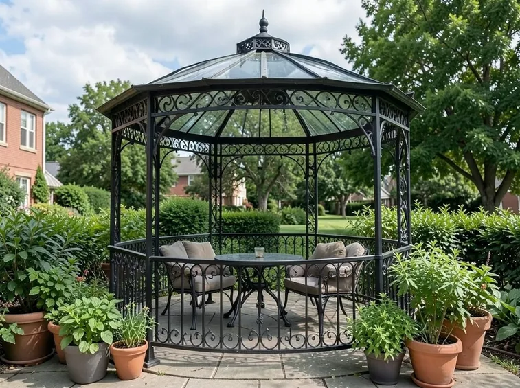 gazebo ferro battuto