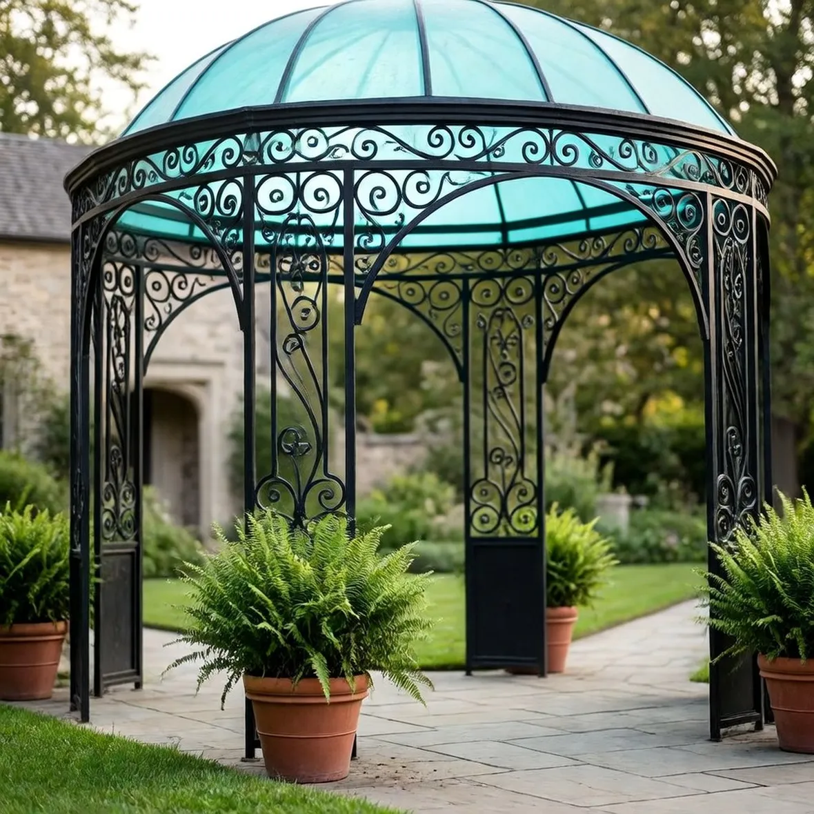 gazebo in ferro battuto