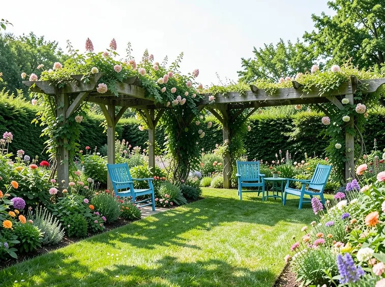 giardino in estate