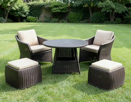Mobili giardino rattan 