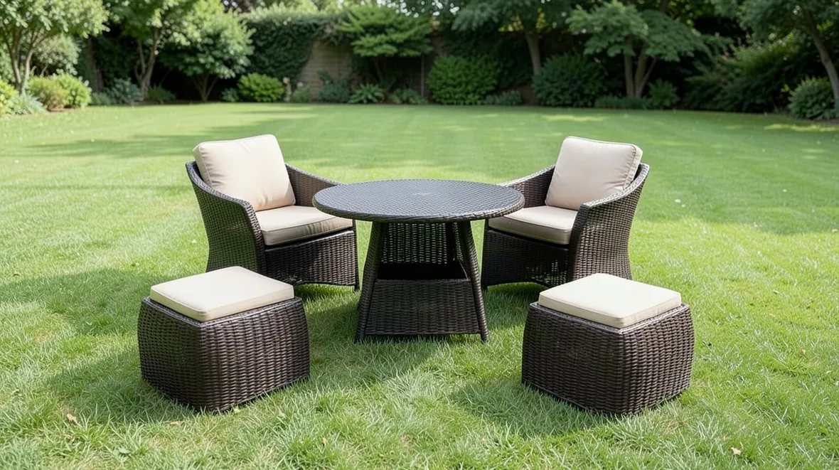 Mobili giardino rattan 