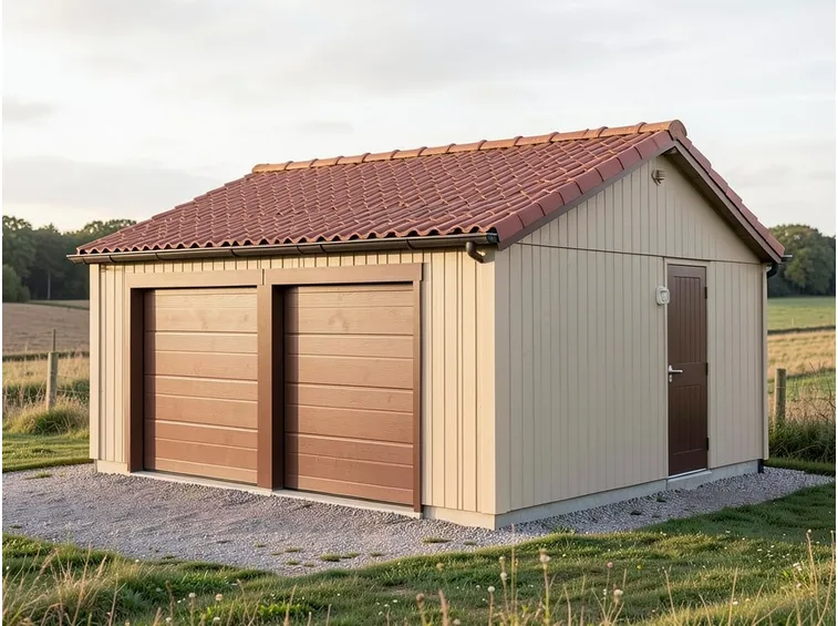 Box auto prefabbricato doppio
