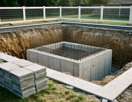 costruzione piscina