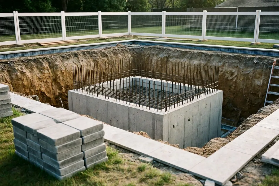 costruzione piscina