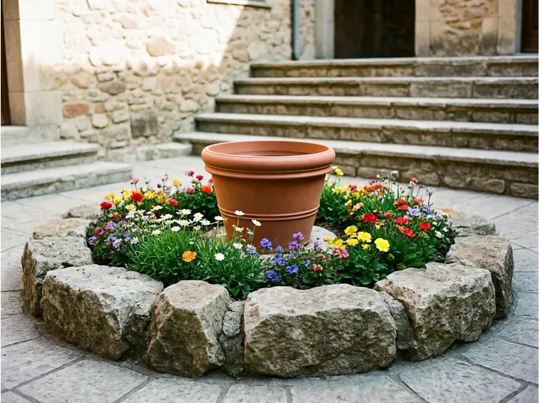 aiuola pietra