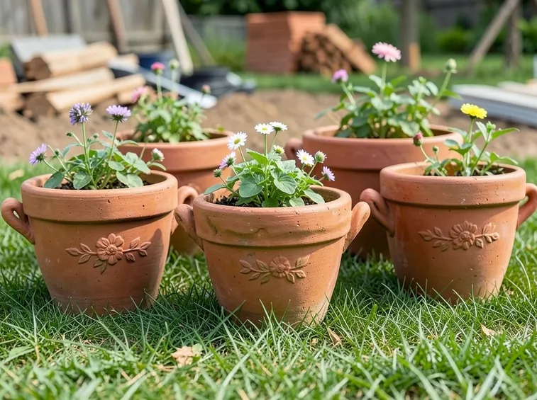 vasi da giardino terracotta