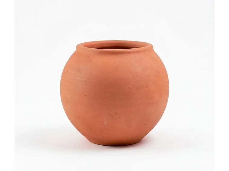 vaso design in terracotta