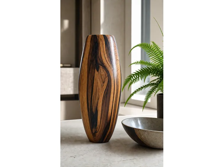 vaso design legno