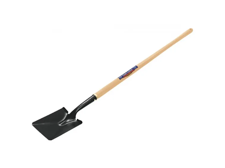 Pala con manico di legno e lamina in ferro