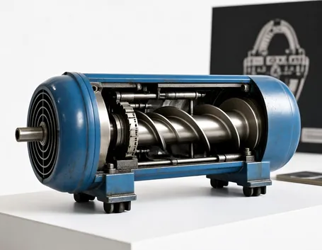 Funzionamento di un compressore a vite