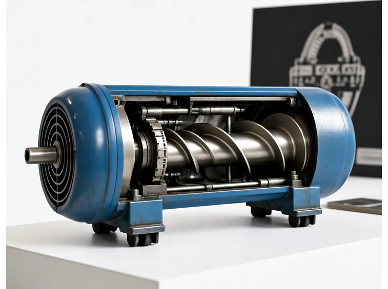 Funzionamento di un compressore a vite