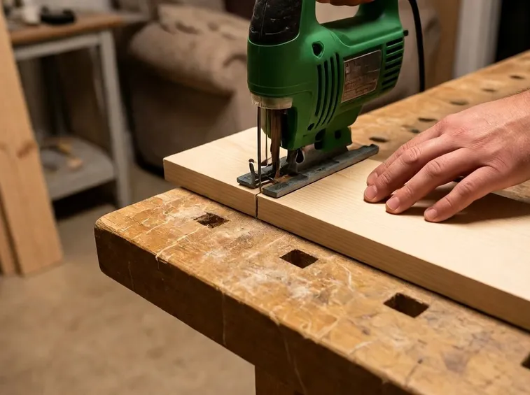 Seghetto alternativo in azione su legno