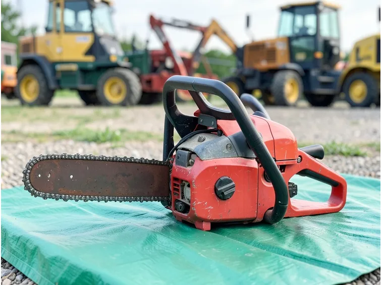 Particolare barra da carving di una motosega Efco da potatura