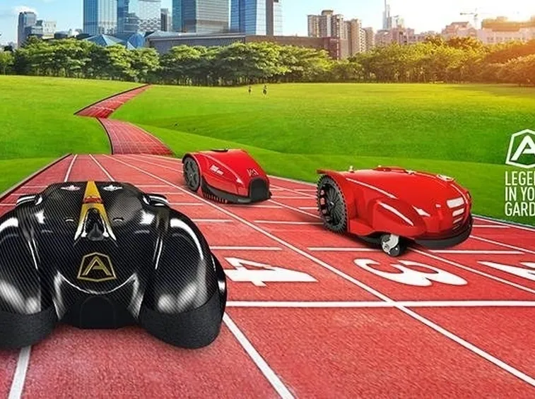 Un giardino su cui usare un robot tagliaerba
