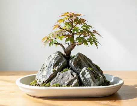 bonsai su roccia