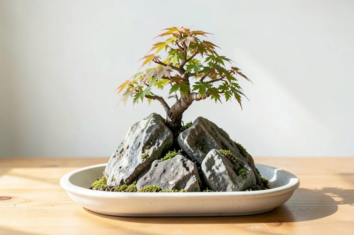 bonsai su roccia
