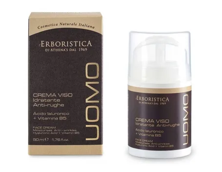 Confezione di crema viso uomo naturale reperibile in erboristeria