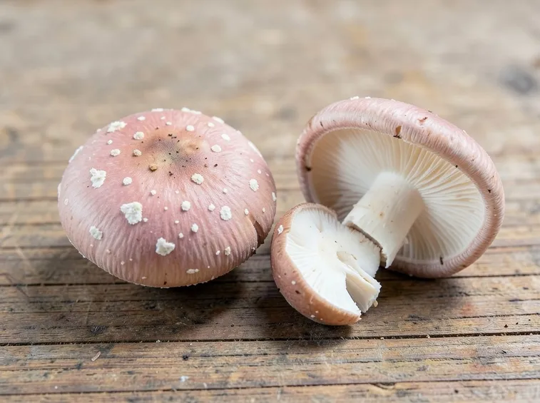 Amanita rubescens pronta da cuocere