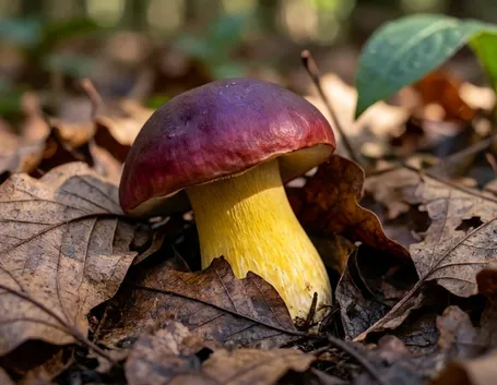 Un esemplare di boletus regius