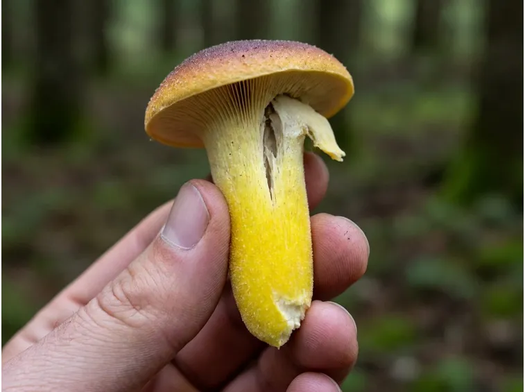 Le carni interne di un Suillus granulatus