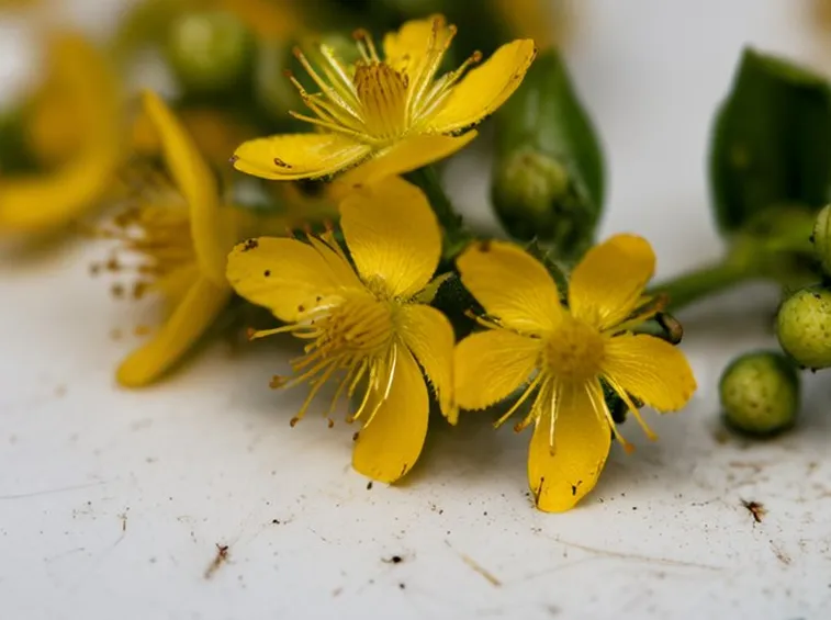 Fiore d'iperico utilizzato per le corone