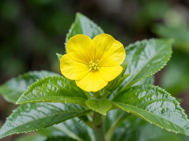 Damiana pianta, particolare fiore