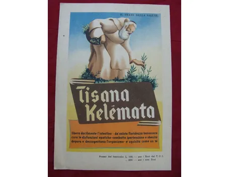 Una pubblicità della tisana Kelemata degli anni '40