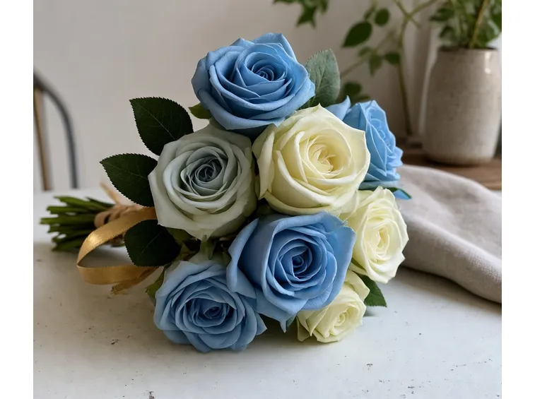 composizione fiori finti
