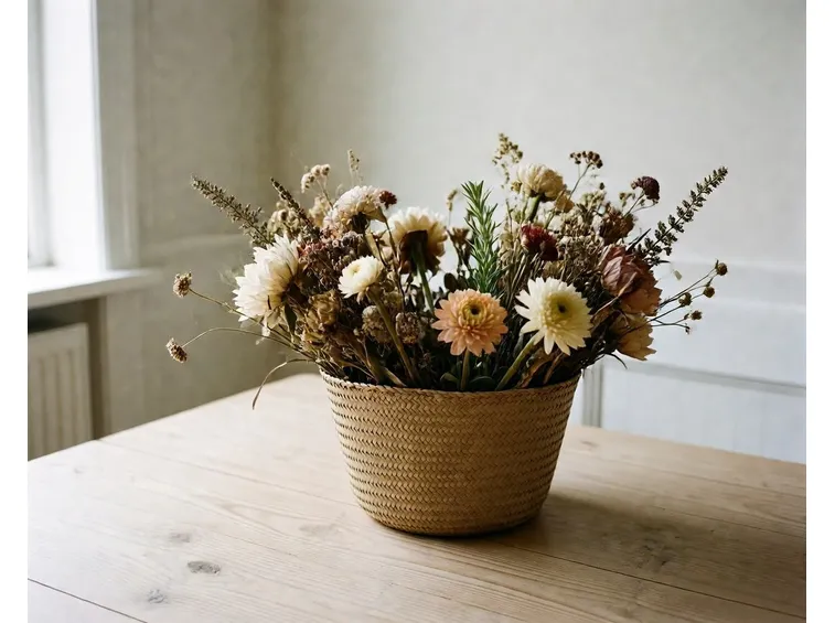 composizione fiori secchi