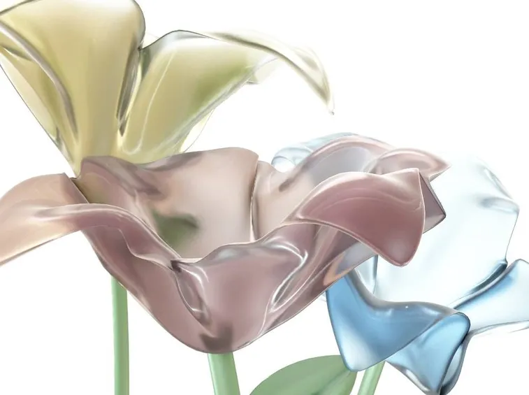 fiori di vetro per bombonienre