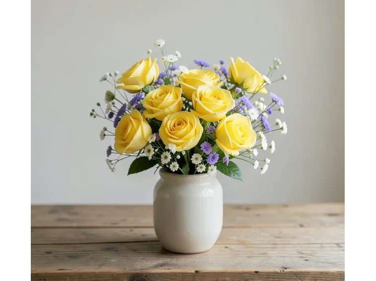 fiori gialli finti