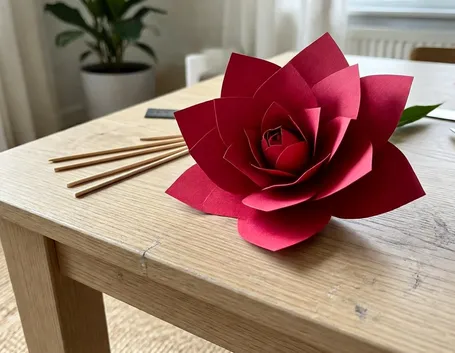 creare fiori di carta