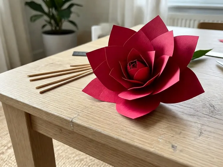 creare fiori di carta