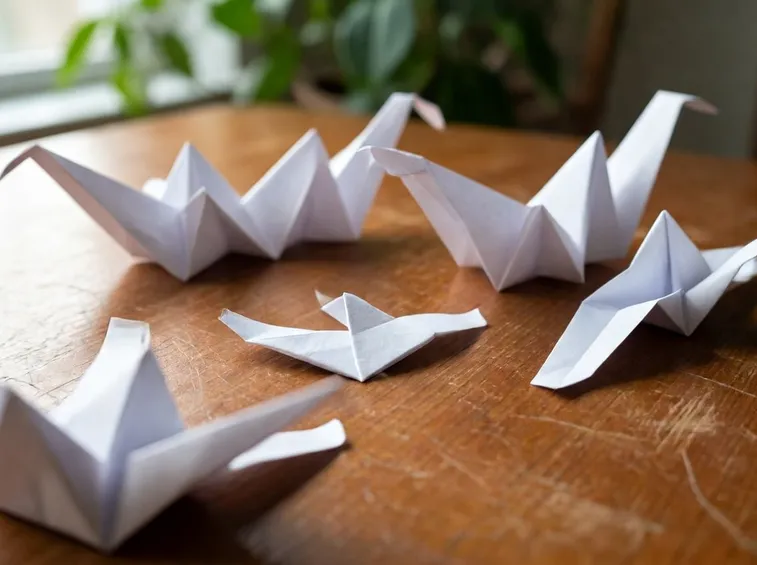 inizio creazione fiore di carta