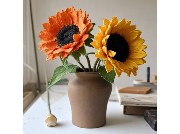 fiori cartapesta