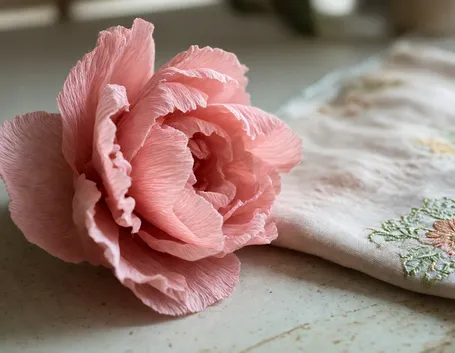 fiore carta crespa