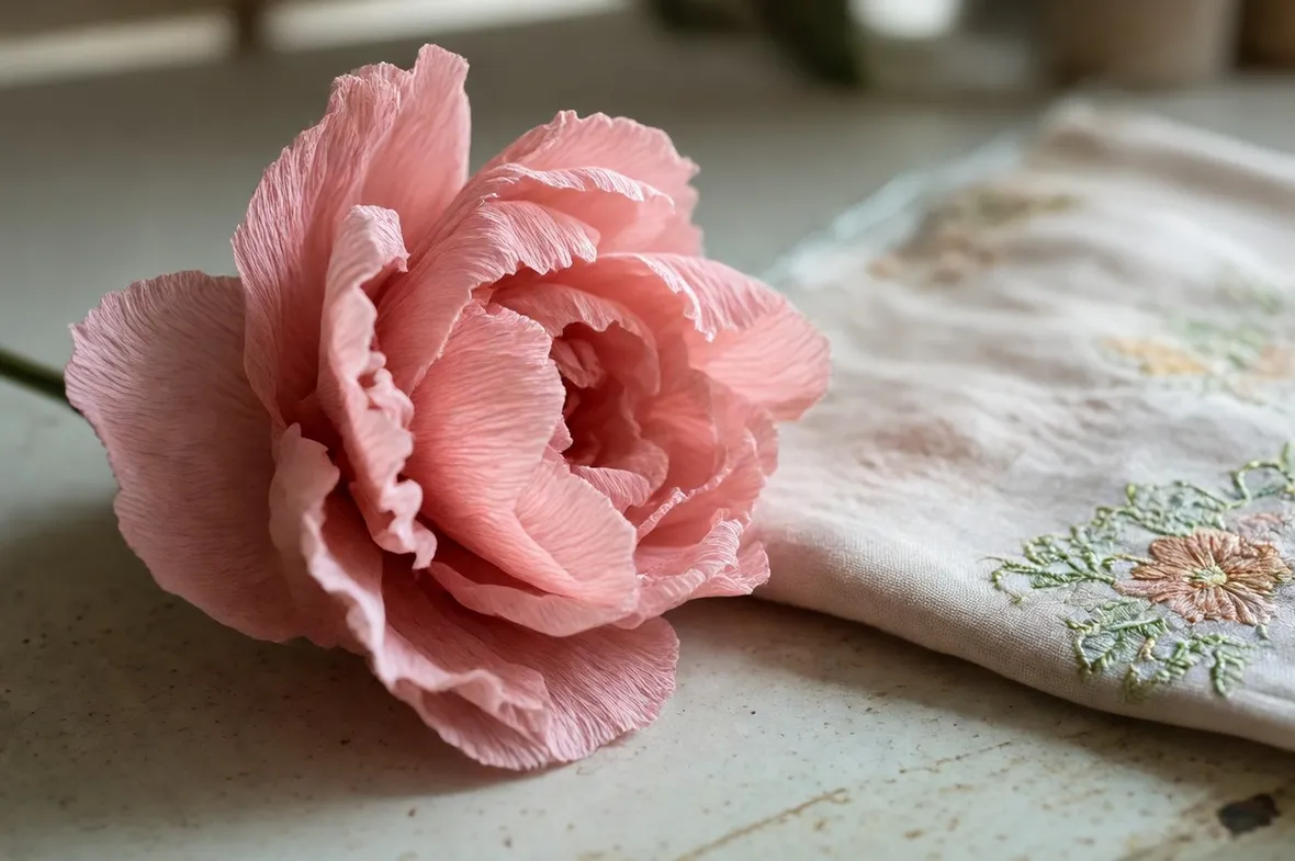 fiore carta crespa