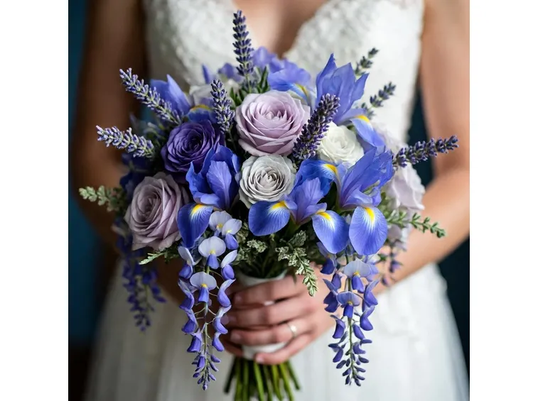 fiori azzurri matrimonio