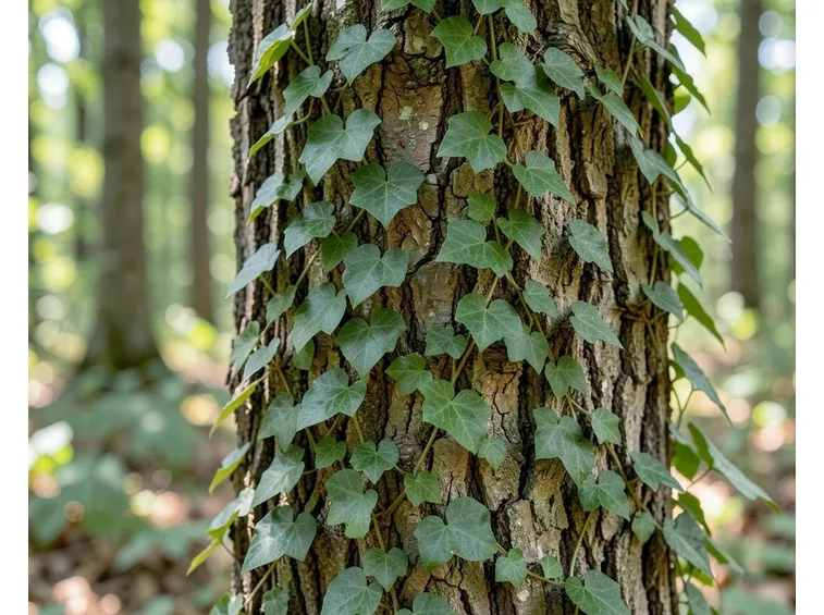 L'edera prolifera nel sottobosco