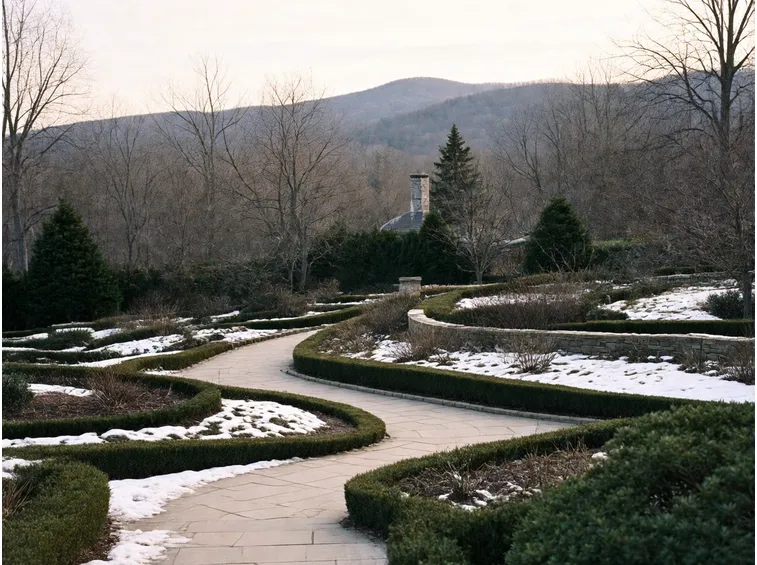 giardino a febbraio