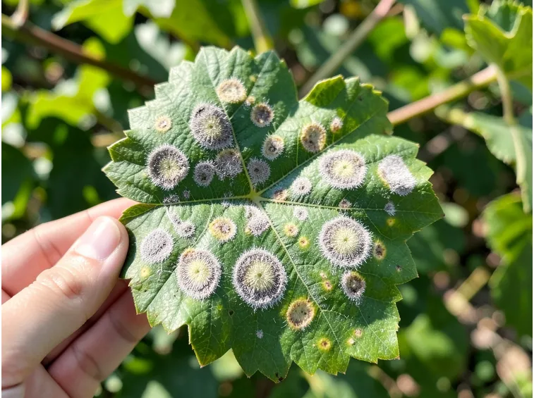 Muffa causata peronospora