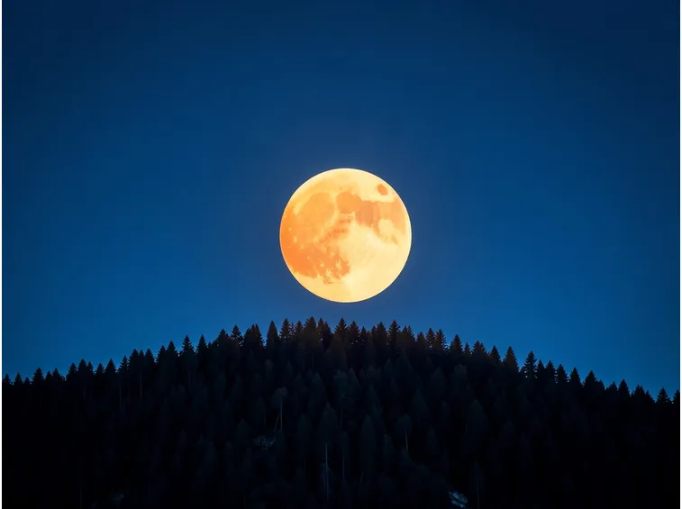 luna arancione
