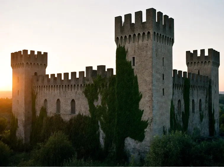 Profilo del Castello di Torcrescenza