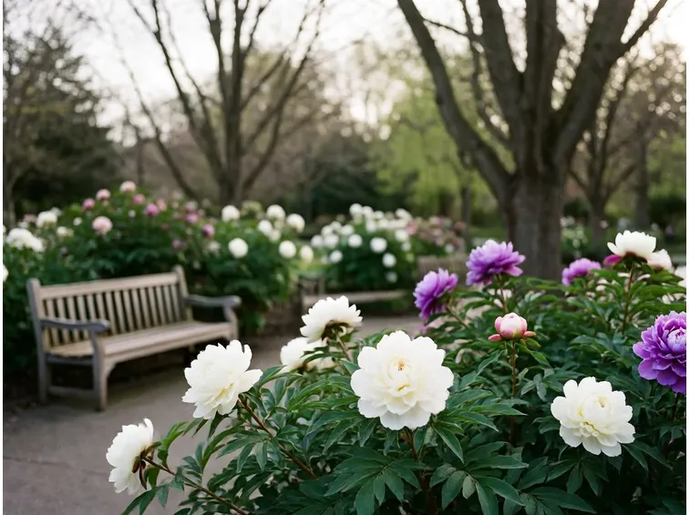 Le peonie del Centro botanico Moutan
