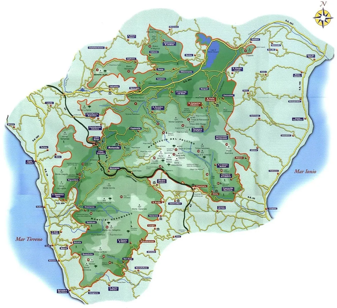 Mappa del parco