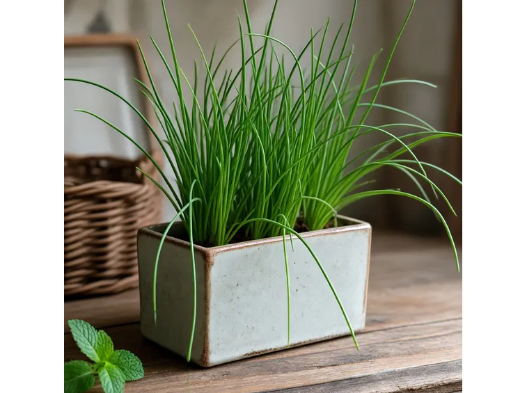 Erba cipollina in vaso