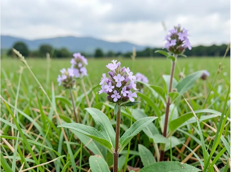raccolta verbena medicale