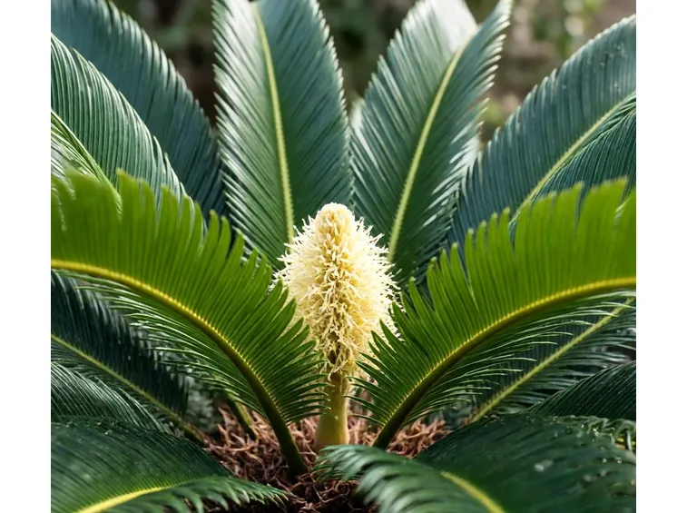 cycas in fiore